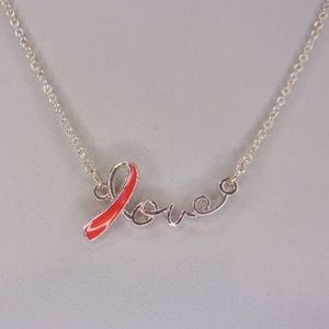 Avon Vintage Breast Cancer Love Necklace